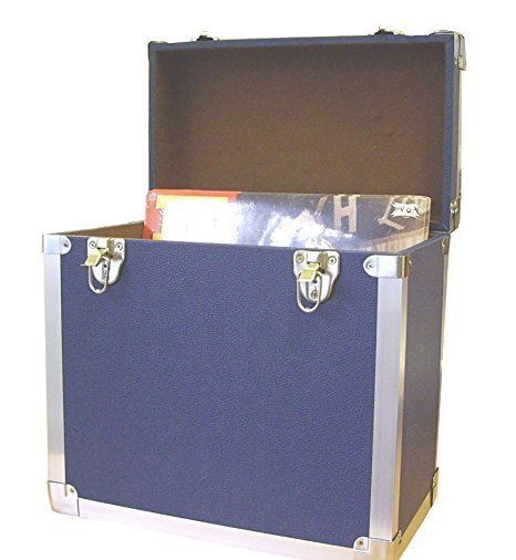 Steepletone SRB100-SRB2 COMBO Large Storage & Carry Case with Smaller LP Case Inside (Blue)