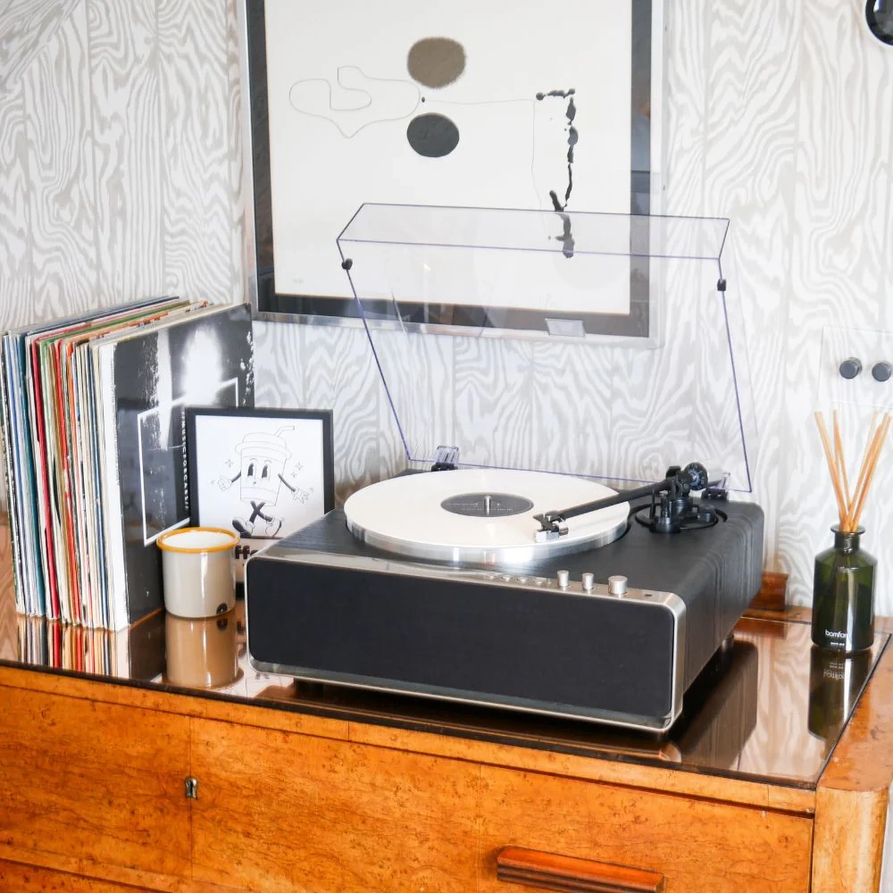 Steepletone Richmond All-in-One High-Quality Turntable Record Player with Audio-Technica Stylus & Bluetooth