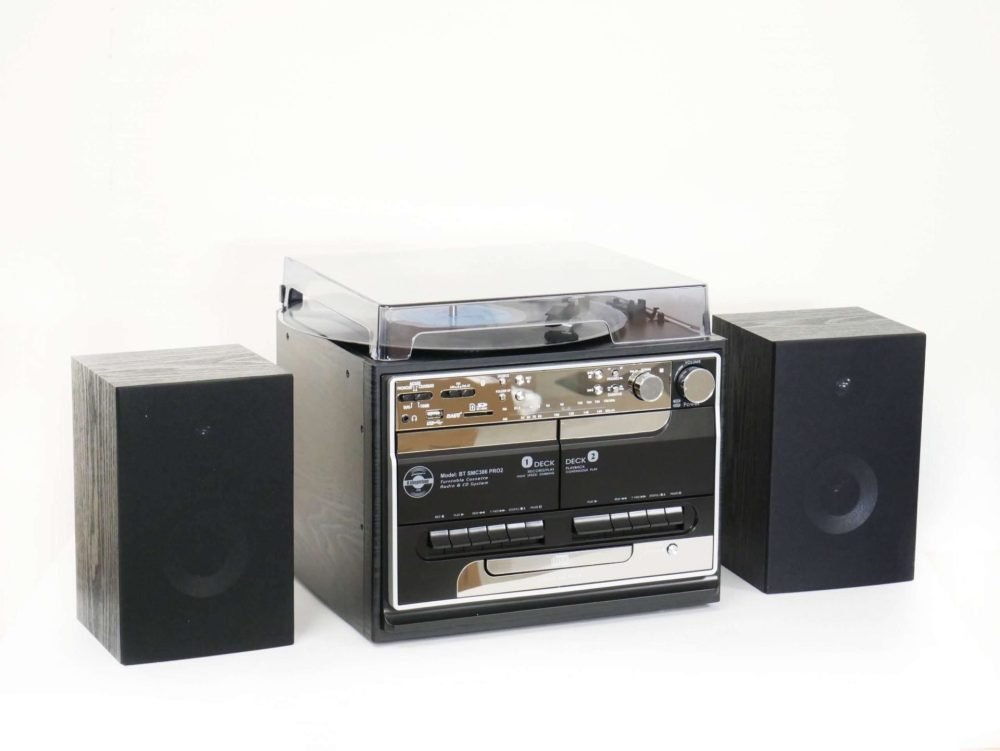 Steepletone SMC386 BT PRO2 5-in-1 Music System with Bluetooth (Black)