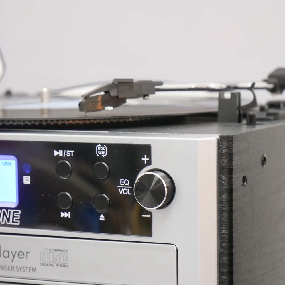 Steepletone Phoenix 6-in-1 High Powered Music System with Triple CD Player, Twin Cassette, MP3 Recording and Bluetooth Playback