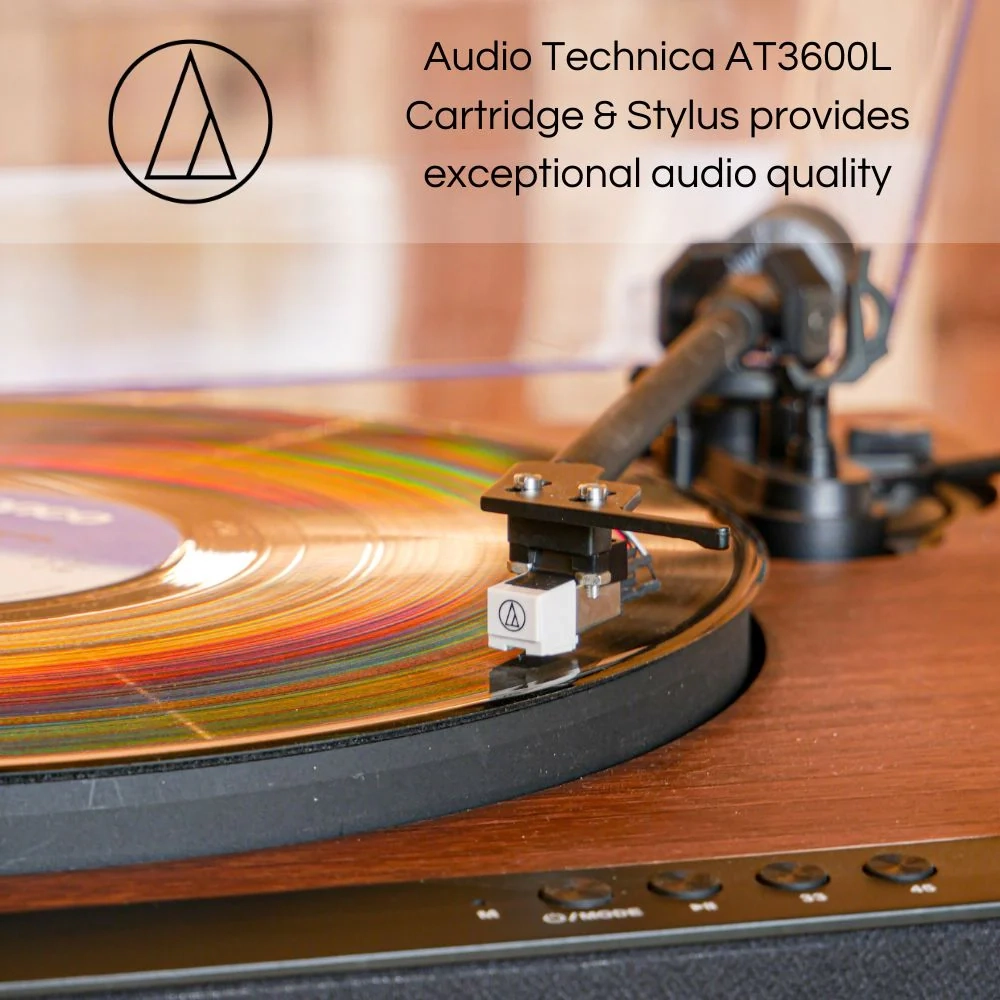 Steepletone Richmond All-in-One High-Quality Turntable Record Player with Audio-Technica Stylus & Bluetooth