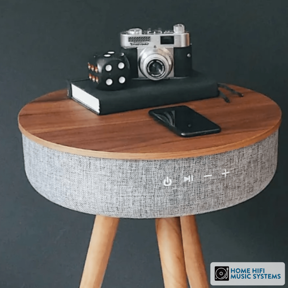 Steepletone TABBLUE 2.1 Bluetooth Music System AUX Playback Featuring True Wireless Stereo (Dark Wood)