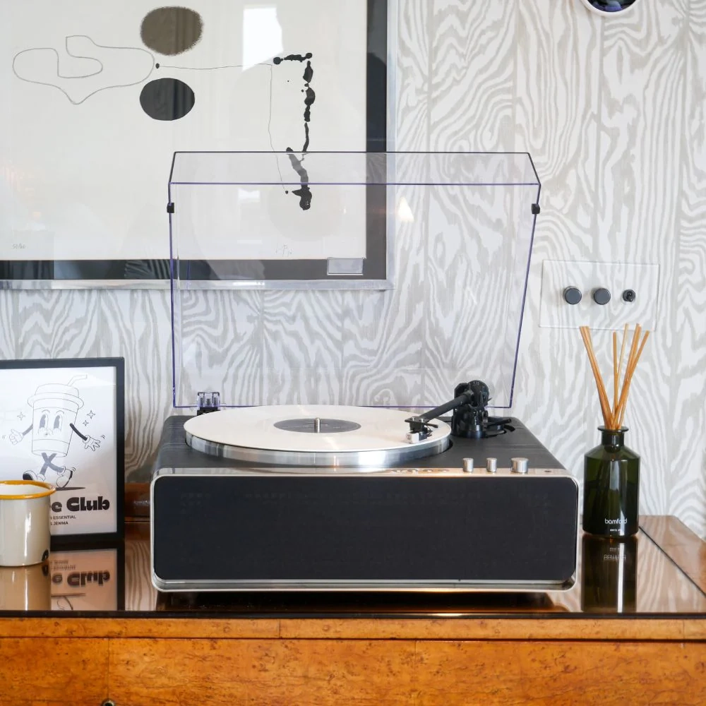 Steepletone Richmond All-in-One High-Quality Turntable Record Player with Audio-Technica Stylus & Bluetooth