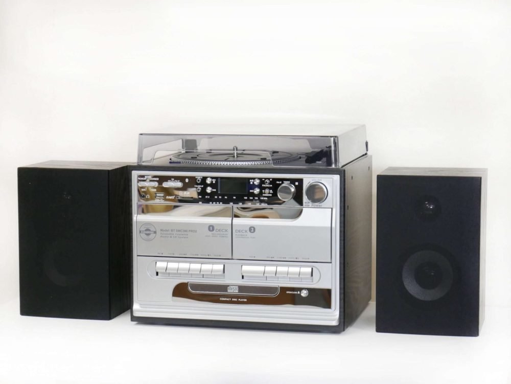 Steepletone SMC386 BT PRO2 5-in-1 Music System with Bluetooth (Silver)