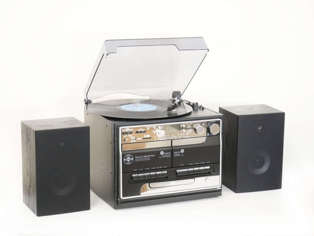 Steepletone SMC386 BT PRO2 5-in-1 Music System with Bluetooth (Black)