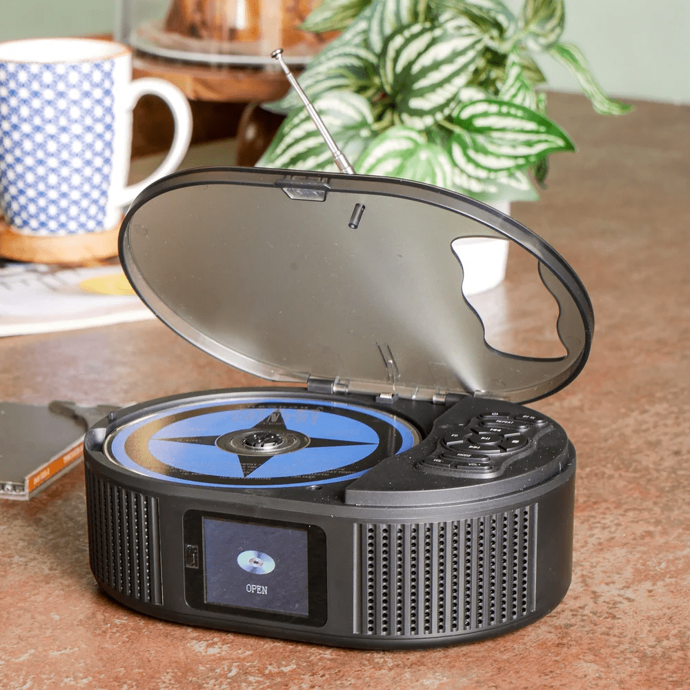 Steepletone Boyard Portable CD Player with Bluetooth, FM Radio, USB & SD Playback